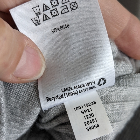 NWT bar III scoop neck sweater bodysuit grey - Picture 10 of 16